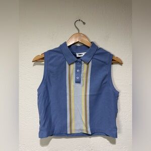 Obey Purple Button Up Collared Tee - Size Large